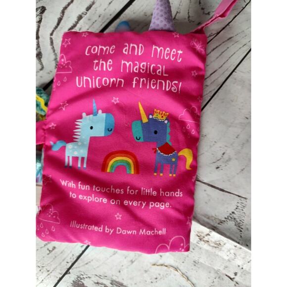Make Believe Ideas Sensory Snuggables Unicorn Fun Tails Soft Cloth Book - Picture 5 of 8